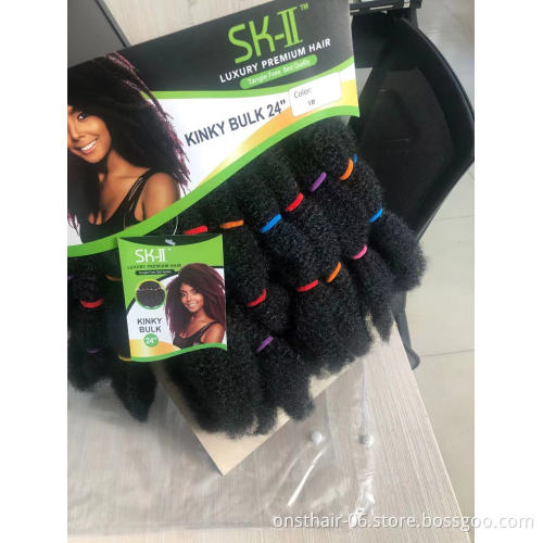 Marley Locs Braid Twsit Afro Kinky Curly Crochet Braiding Hair In Synthetic Hair Extension for African Women Hairstyles Braids